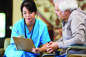 Doctor and Patient Reviewing Chart