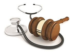 stethoscope and gavel