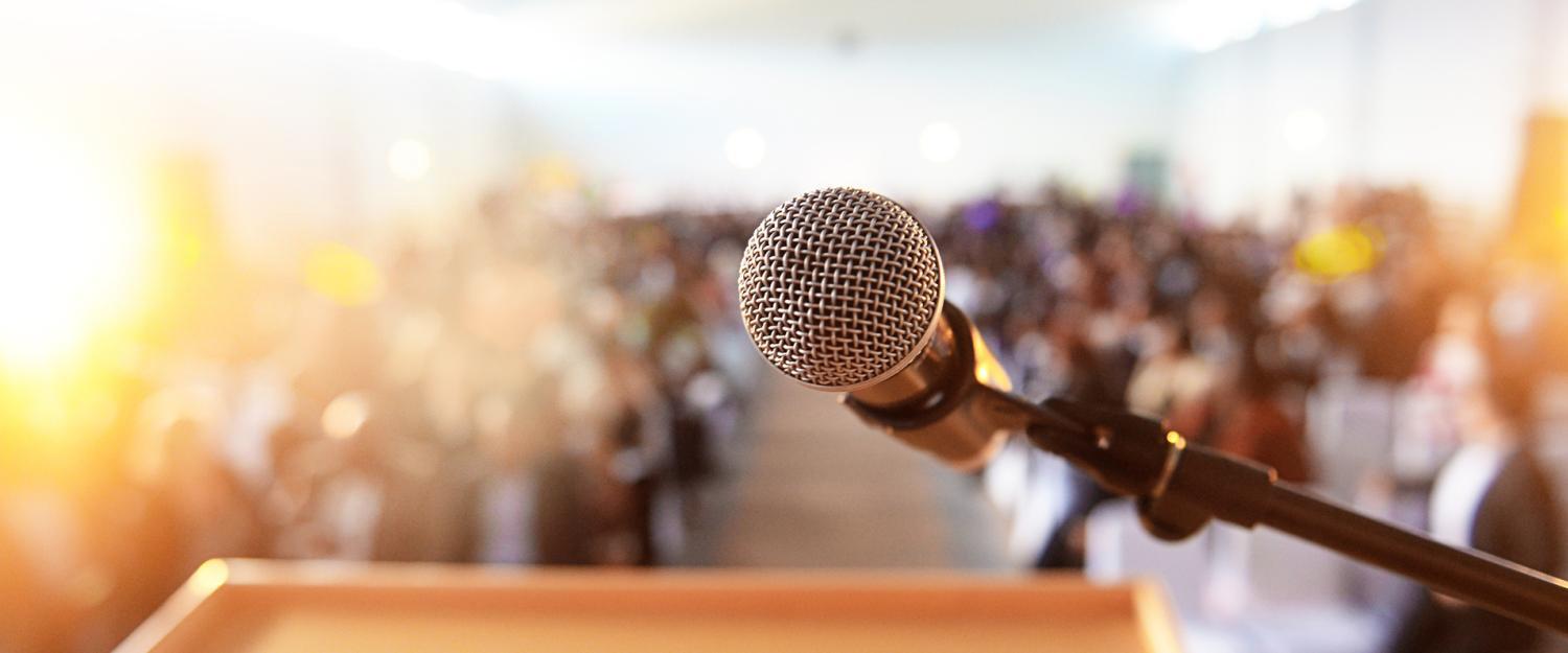 Podium view of audience