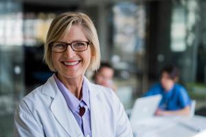 smiling female physician