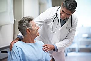 physician talking to patient