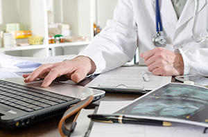 doctor in medical office