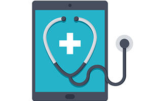 telemedicine risk management icon